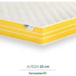 Farmarelax - Materasso Memory Foam - DISPOSITIVO MEDICO - Super Traspirante - H23 Cm - Fascia 5d SuperAir - Spedito Sottovuoto - Singolo 80x190 -LettoMania Italia 31832128 4