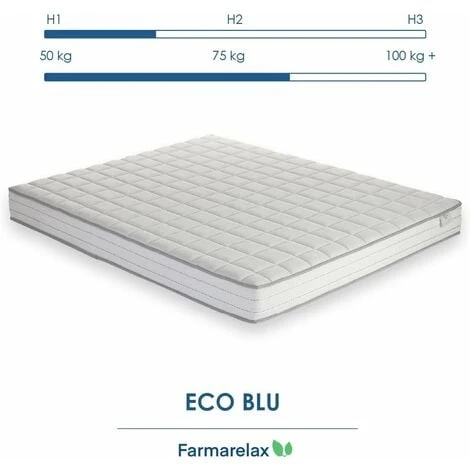 Farmarelax - Materasso In Memory Blu Adattivo - Anatomico E Confortevole - H16 Cm - Spedito Sottovuoto - Singolo 80x190 4 Farmarelax - Materasso In Memory Blu Adattivo - Anatomico E Confortevole - H16 Cm - Spedito Sottovuoto - Singolo 80x190 - immagine 2