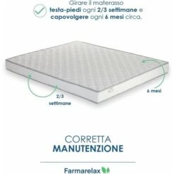Farmarelax - Materasso In Farmafirm - Anatomico E Confortevole - H16 Cm - Spedito Sottovuoto - Matrimoniale 160x190 -LettoMania Italia 32510069 3