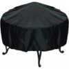 Coperchio Protettivo Per Braciere Rotondo Coperchio Focolare Impermeabile Protezione UV Poliestere Nero Coperchio Protettivo Per Barbecue Rotondo Da Esterno (diametro 112 Cm, Altezza 21 Cm) -LettoMania Italia 33852739 1