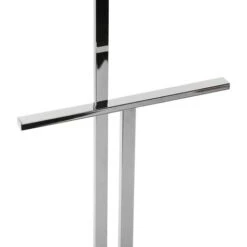 Versa Lund Servo Muto Moderno E Multifunzionale, Appendiabiti Indossatore Per Camera Da Letto E Spogliatoio, Misure (A X L X L) 100 X 20 X 52 Cm, Acciaio, Colore Argento -LettoMania Italia 33860999 5