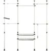 SoBuy Cabina Armadio Guardaroba Componibile, Altezza E Lunghezza Regolabile Altezza :200-270 Cm Bianco KLS04-W 2 SoBuy Cabina Armadio Guardaroba Componibile, Altezza E Lunghezza Regolabile Altezza :200-270 Cm Bianco KLS04-W -LettoMania Italia 33902243 1