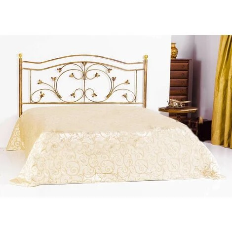 Testata Letto Matrimoniale In Ferro Battuto Foglie Colori Ferro: Azzurro 3 Testata Letto Matrimoniale In Ferro Battuto Foglie Colori Ferro: Azzurro