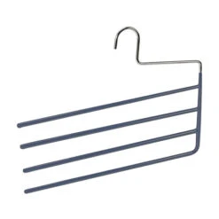 PORTA PANTALONI GRUCCE STAMPELLE APPENDIABITI PER PANTALONI IN SILICONE GRIGIO WENKO