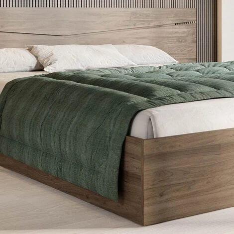 Letto Matrimoniale Contenitore CAMILLA 160x200 Visone Comodini Moderna Design 5 Letto Matrimoniale Contenitore CAMILLA 160x200 Visone Comodini Moderna Design - immagine 3