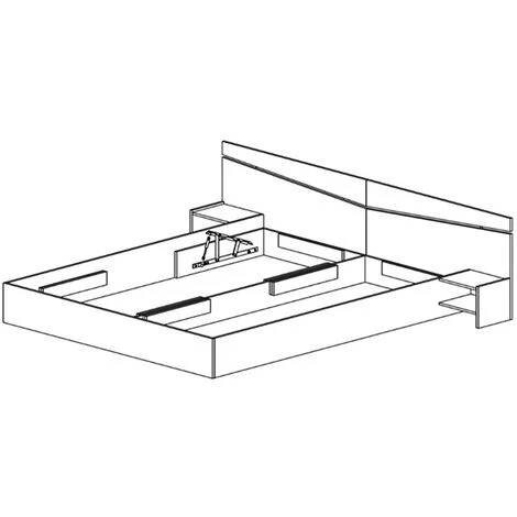 Letto Matrimoniale Contenitore CAMILLA 160x200 Visone Comodini Moderna Design 6 Letto Matrimoniale Contenitore CAMILLA 160x200 Visone Comodini Moderna Design - immagine 4