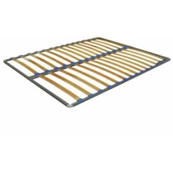 Rete CONFORT Gihome ® Matrimoniale 160x200 Cm Metallo E Doghe Multistrato Legno