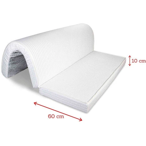 EVERGREENWEB - Materasso Matrimoniale Memory 160x190 H 10 Cm Pieghevole Su Seduta Per Divano Letto, Prontoletto,Ortopedico, Rivestimento Anallergico Con Laccetti Di Fissaggio, BED SOFA MEMORY 5 EVERGREENWEB - Materasso Matrimoniale Memory 160x190 H 10 Cm Pieghevole Su Seduta Per Divano Letto, Prontoletto,Ortopedico, Rivestimento Anallergico Con Laccetti Di Fissaggio, BED SOFA MEMORY - immagine 3