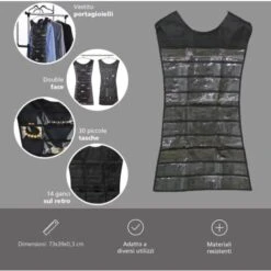 2x Vestito Portagioielli Raccoglitore Organizer Double-face Multitasche 11 2x Vestito Portagioielli Raccoglitore Organizer Double-face Multitasche -LettoMania Italia 38284827 5