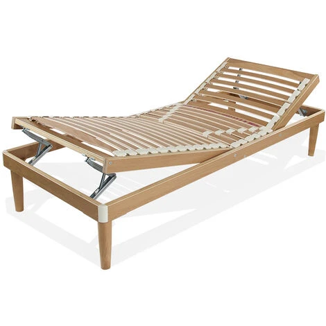 Qualydorm Rete Letto In Legno 80x190 H 52 Cm Singola Con 26 Doghe Faggio Oscillanti Alzata Manuale 3 Qualydorm Rete Letto In Legno 80x190 H 52 Cm Singola Con 26 Doghe Faggio Oscillanti Alzata Manuale