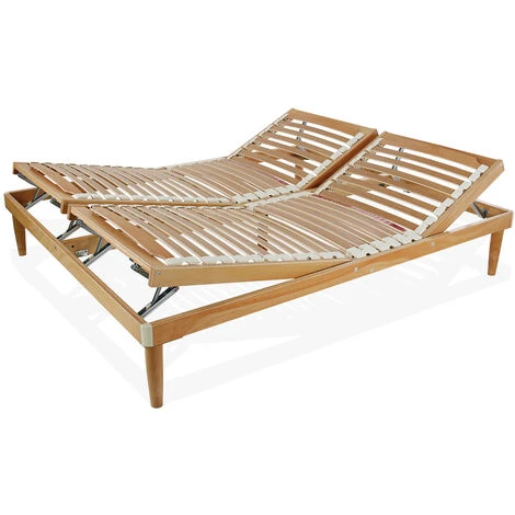 Qualydorm Rete Letto In Legno 160x200 H 52 Cm Singola Con 26 Doghe Faggio Oscillanti Alzata Manuale 3 Qualydorm Rete Letto In Legno 160x200 H 52 Cm Singola Con 26 Doghe Faggio Oscillanti Alzata Manuale
