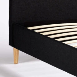 Letto Francese 1 Piazza E Mezza Nordico Tessuto E Legno 120x190 Friborg Colore: Nero 11 Letto Francese 1 Piazza E Mezza Nordico Tessuto E Legno 120x190 Friborg Colore: Nero -LettoMania Italia 39895088 5