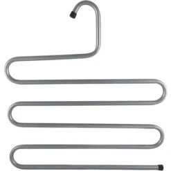 Gruccia A S Per Pantaloni Sciarpe Cravatte Multipla A 5 Strati Salvaspazio In Armadio