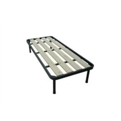 Bed Store® - RETE A TAVOLE SINGOLA 90X200 ORTOPEDICA RINFORZATA 4 PIEDI