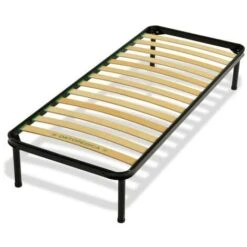 RETE ORTOPEDICA SINGOLA A 13 DOGHE STRETTE IN LEGNO 80X190 CON 4 PIEDI IN FERRO 8 RETE ORTOPEDICA SINGOLA A 13 DOGHE STRETTE IN LEGNO 80X190 CON 4 PIEDI IN FERRO -LettoMania Italia 42153909 3