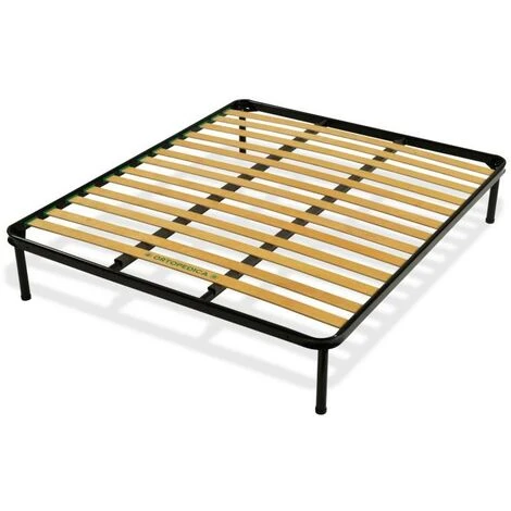 Rete Letto Matrimoniale 13 Doghe In Legno 160X190 H35 Cm Standard Ortopedica Con Tappi Antiscivolo 4 Rete Letto Matrimoniale 13 Doghe In Legno 160X190 H35 Cm Standard Ortopedica Con Tappi Antiscivolo - immagine 2