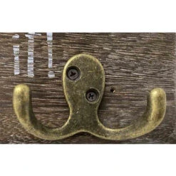 Appendiabiti In Legno 2 Ganci Doppi Bronzo Scritta If You Can Dream It You Can Do It Attaccapanni A Parete Shabby Chic Marrone -LettoMania Italia 42487029 4