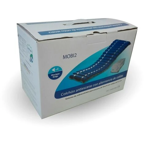 Materasso Antidecubito Ad Aria , Compressore , Nylon E PVC , 200x 86x 9.5 Cm , 20 Celle , Blu , Mobi 2 , Mobiclinic 7 Materasso Antidecubito Ad Aria , Compressore , Nylon E PVC , 200x 86x 9.5 Cm , 20 Celle , Blu , Mobi 2 , Mobiclinic - immagine 5