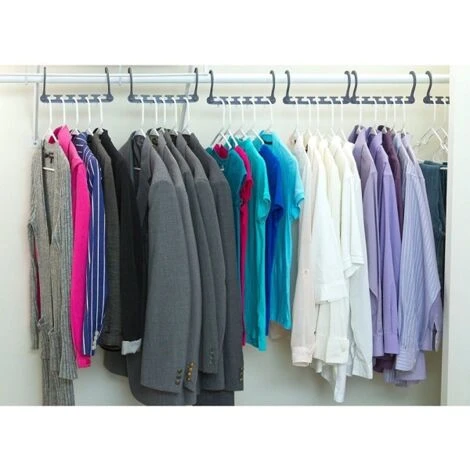 Trade Shop - Organizer Salvaspazio 10 Porta Stampelle Grucce Per Armadio Wonder Hanger Max 7 Trade Shop - Organizer Salvaspazio 10 Porta Stampelle Grucce Per Armadio Wonder Hanger Max - immagine 5