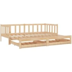 Dormeuse Estraibile 2x(90x200) Cm In Legno Massello Di Pino VidaXL