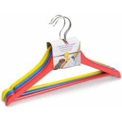 Set 12 Grucce Appendiabiti Per Bambini Stampelle In Legno Porta Abiti Armadio -LettoMania Italia 50105070 2