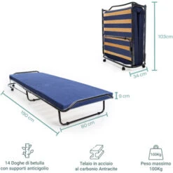 MOBILE LETTO CON RETE E MATERASSO COLORE ACERO 10 MOBILE LETTO CON RETE E MATERASSO COLORE ACERO -LettoMania Italia 50985973 4