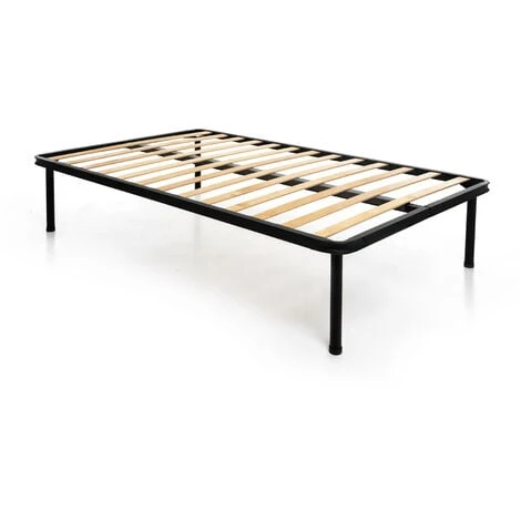 RETE A DOGHE PER LETTO 120X200 CM PIAZZA E MEZZO CON BARRA CENTRALE DI RINFORZO PIEDI 35 CM 3 RETE A DOGHE PER LETTO 120X200 CM PIAZZA E MEZZO CON BARRA CENTRALE DI RINFORZO PIEDI 35 CM