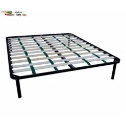 RETE A DOGHE LETTO CON CINGHIE DI RINFORZO MATRIMONIALE - PER TAGLIE FORTI 160X190 CM -LettoMania Italia 50986045 2