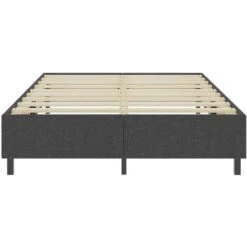 Letto A Molle Grigio In Tessuto 180x200 Cm 10 Letto A Molle Grigio In Tessuto 180x200 Cm -LettoMania Italia 51080660 4