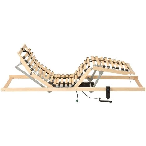 Letto Con Telaio A Doghe Elettrico 28 Doghe 7 Zone 80x200 Cm 5 Letto Con Telaio A Doghe Elettrico 28 Doghe 7 Zone 80x200 Cm - immagine 3