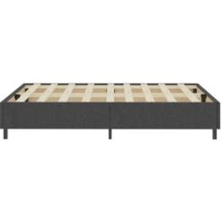 Letto A Molle Grigio In Tessuto 160x200 Cm 11 Letto A Molle Grigio In Tessuto 160x200 Cm -LettoMania Italia 51094594 5