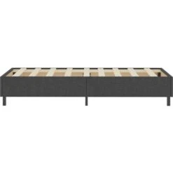 Letto A Molle Grigio In Tessuto 90x200 Cm 11 Letto A Molle Grigio In Tessuto 90x200 Cm -LettoMania Italia 51094596 5