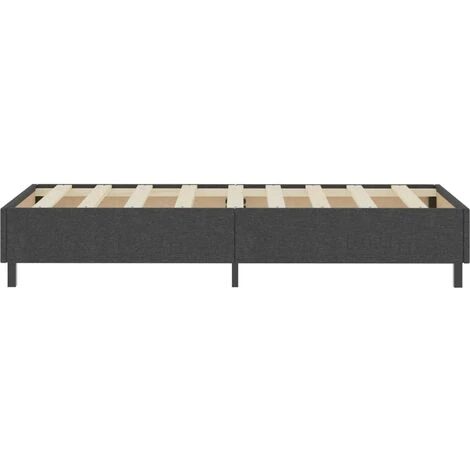 Letto A Molle Grigio Scuro In Tessuto 80x200 Cm 7 Letto A Molle Grigio Scuro In Tessuto 80x200 Cm - immagine 5