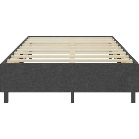 Letto A Molle Grigio Scuro In Tessuto 120x200 Cm 6 Letto A Molle Grigio Scuro In Tessuto 120x200 Cm - immagine 4