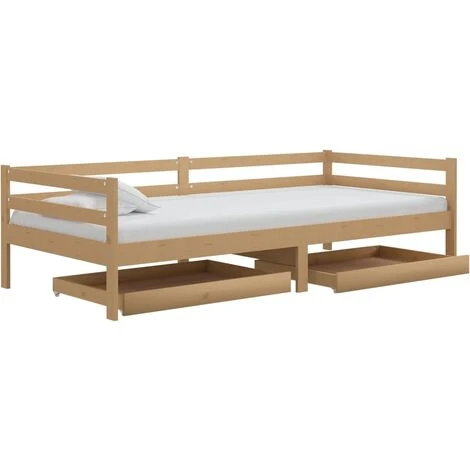 Cassetti Per Divano Letto 2 Pz Marrone Miele Massello Di Pino 5 Cassetti Per Divano Letto 2 Pz Marrone Miele Massello Di Pino - immagine 3