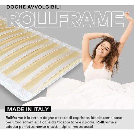 EVERGREENWEB - Rete Singola 90x190 Cm Arrotolabile, Con Doghe Legno In Betulla, Stuoia Di Doghe Avvolgibile, Adatta A Tutti I Materassi. Realizzata Completamente In Italia 3 EVERGREENWEB - Rete Singola 90x190 Cm Arrotolabile, Con Doghe Legno In Betulla, Stuoia Di Doghe Avvolgibile, Adatta A Tutti I Materassi. Realizzata Completamente In Italia