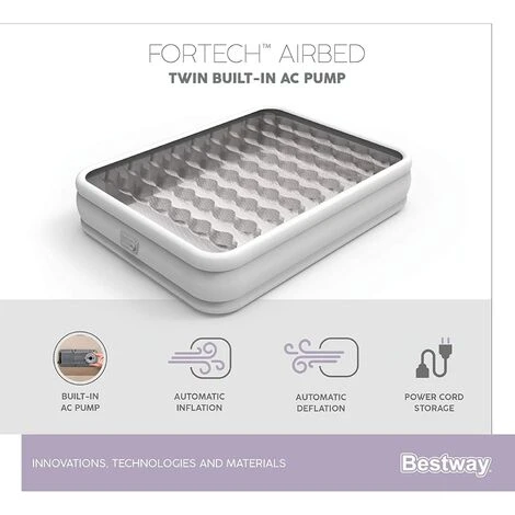 Bestway 69050 Letto Gonfiabile Airbed Fortech 7 Bestway 69050 Letto Gonfiabile Airbed Fortech - immagine 5