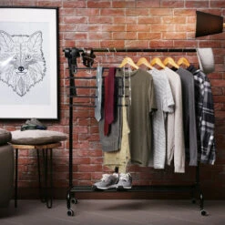 Relaxdays Grucce Per Pantaloni Salvaspazio, Appendiabiti Multiplo Imbottito In Metallo, HLP: 44,5x37x2,7 Cm Argento/nero -LettoMania Italia 51970418 5