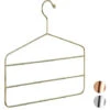 Relaxdays Gruccia Appendiabiti Multipla, Per Pantaloni, Gonne, Sciarpe, Design Elegante, 4 Mm, In Metallo, Oro -LettoMania Italia 51973777 1