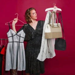 2x Gruccia Porta Cinture, Per 12 Cinte, Accessorio Appendiabiti In Legno Di Loto, 17,5x43x5,5 Cm, Bianco /Argento -LettoMania Italia 51983199 3