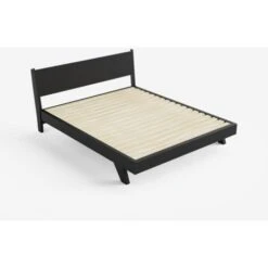 Letto Matrimoniale Design Moderno 160x190cm Con Doghe E Cuscini Rust Colore: Nero 9 Letto Matrimoniale Design Moderno 160x190cm Con Doghe E Cuscini Rust Colore: Nero -LettoMania Italia 52061212 3