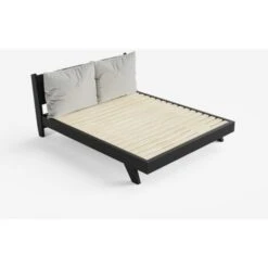 Letto Matrimoniale Design Moderno 160x190cm Con Doghe E Cuscini Rust Colore: Nero 10 Letto Matrimoniale Design Moderno 160x190cm Con Doghe E Cuscini Rust Colore: Nero -LettoMania Italia 52061212 4