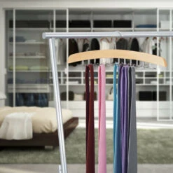 4x Grucce Portacravatte, In Legno Di Loto, Supporti Per 24 Cravatte, Salvaspazio, Gancio Girevole, Naturale Argento 9 4x Grucce Portacravatte, In Legno Di Loto, Supporti Per 24 Cravatte, Salvaspazio, Gancio Girevole, Naturale Argento -LettoMania Italia 52403512 3