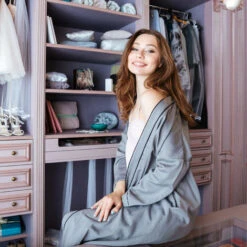 Relaxdays Gruccia Appendiabiti Multipla, Per Pantaloni, Gonne, Sciarpe, Design Elegante, 4 Mm, In Metallo, Rame -LettoMania Italia 52408377 5