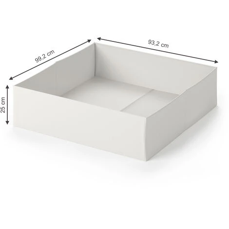 Scatola Pieghevole Di Cassetto Bianco Set Di 2 Vicco 5 Scatola Pieghevole Di Cassetto Bianco Set Di 2 Vicco - immagine 3