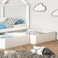 Scatola Pieghevole Di Cassetto Bianco Set Di 2 Vicco 11 Scatola Pieghevole Di Cassetto Bianco Set Di 2 Vicco -LettoMania Italia 52465638 5