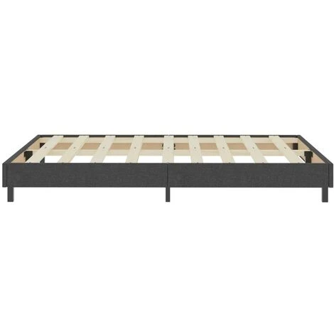 Letto A Molle Grigio In Tessuto 180x200 Cm 7 Letto A Molle Grigio In Tessuto 180x200 Cm - immagine 5