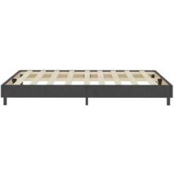 Letto A Molle Grigio In Tessuto 160x200 Cm 11 Letto A Molle Grigio In Tessuto 160x200 Cm -LettoMania Italia 52485335 5