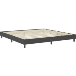 Letto A Molle Grigio In Tessuto 200x200 Cm 9 Letto A Molle Grigio In Tessuto 200x200 Cm -LettoMania Italia 52934057 3