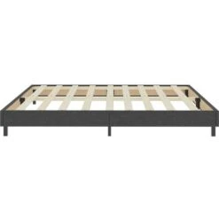 Letto A Molle Grigio In Tessuto 200x200 Cm 11 Letto A Molle Grigio In Tessuto 200x200 Cm -LettoMania Italia 52934057 5